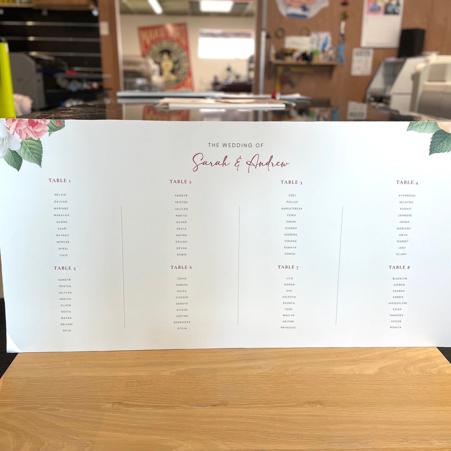 Wedding Seating Plan